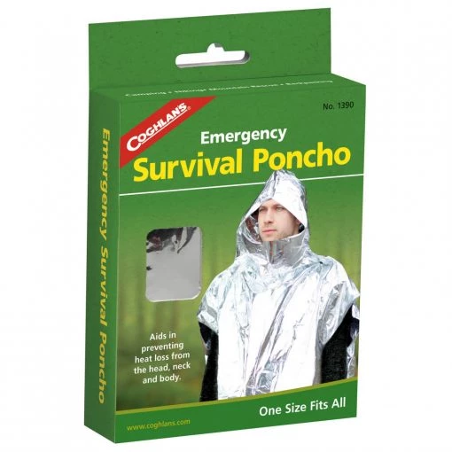 Coghlans - Survival-Poncho - Couverture de survie -Vestes outdoor Soldes coghlans survival poncho couverture de survie