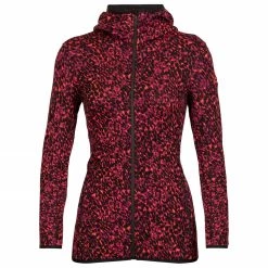 Icebreaker - Women's Elemental L/S Zip Hood Lichen - Sweat Ă capuche