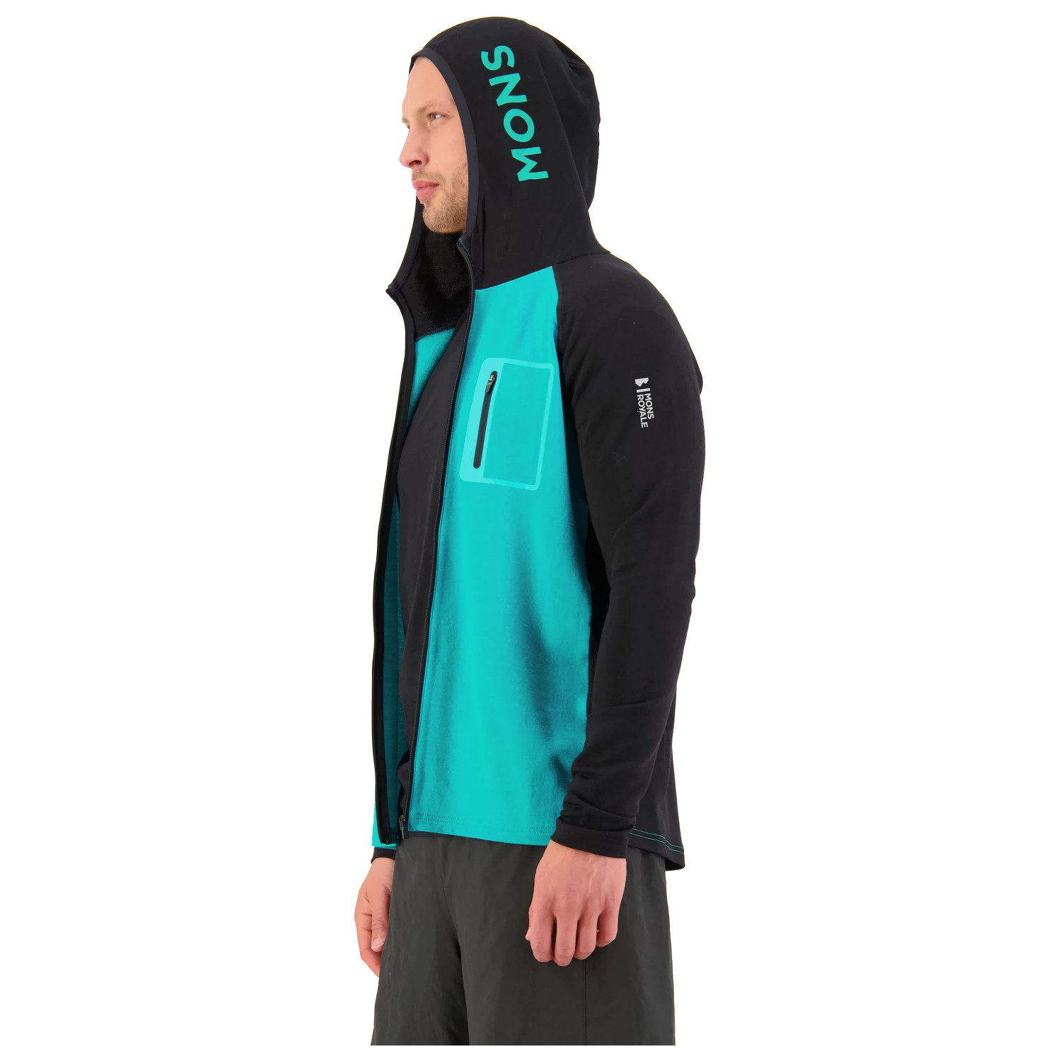 Mons Royale - Traverse Full Zip Hood - Sweat à capuche en mérinos 5 Mons Royale - Traverse Full Zip Hood - Sweat à capuche en mérinos – Image 5